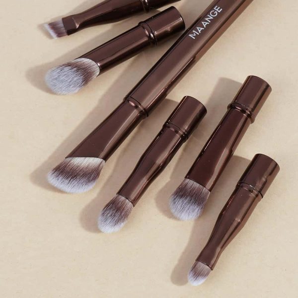 MAANGE Wholesale New Arrival 6-in-1 Makeup Brush Foundation Concealer Eyeshadow Brush Customizable Professional Makeup Brush