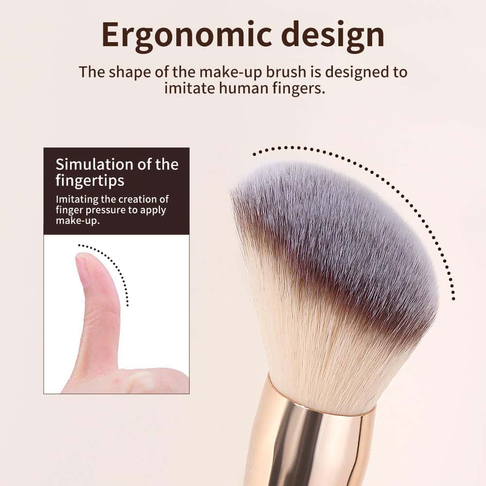 MAANGE Wholesale 10pcs Makeup Brush Synthetic  2 Powder Puff High Quality  Private Label Travel  Professional  Makeup Brush Set - 图片 4