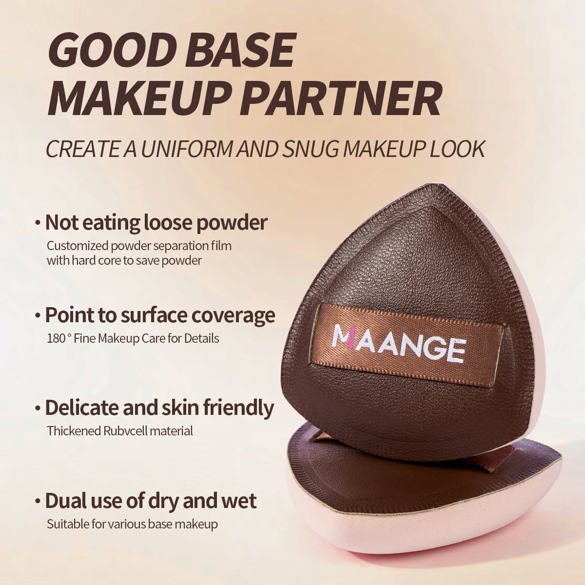 MAANGE Wholesale 20pcs Makeup Brush Private Label  2pcs Powder Puff Custom OEM&ODM Professional Makeup Brush Set - 图片 8