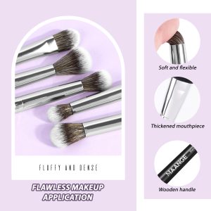 MAANGE 5pcs Eye Makeup Brush Blending EyeShadow Eyebrow Pencil Brush Eyeshadow Brush Highlighter Professional Makeup Brush Set - 图片 6