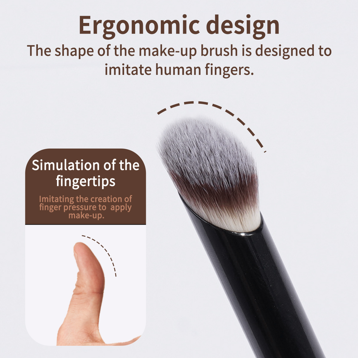 MAANGE Custom Logo OEM&ODM Luxury 7pcs  Makeup Brushes Set Foundation Eyeshadow Loose Powder Private Label  Makeup Brush Set - 图片 5