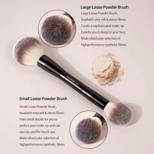 MAANGE Custom OEM&ODM 20pcs Makeup Brush Private Label  2pcs Powder Puff Professional Makeup Brush Kit Face Makeup Brush Set - 图片 6