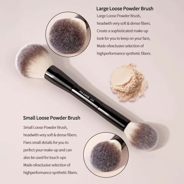 MAANGE Custom OEM&ODM 20pcs Makeup Brush Private Label 2pcs Powder Puff Professional Makeup Brush Kit Face Makeup Brush Set