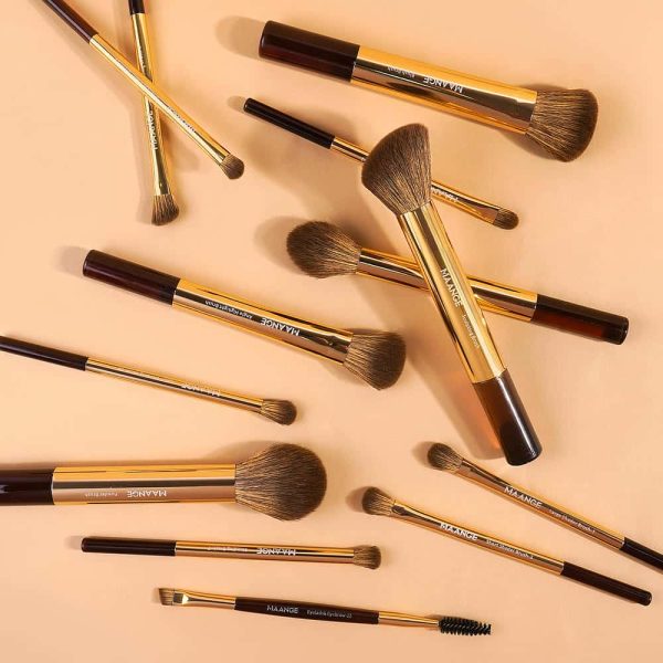 MAANGE Custom OEM&ODM 13pcs Makeup Brush Set 2PCS Air Cushion Puff Powder Brush Concealer Wholesale Makeup Brush Set