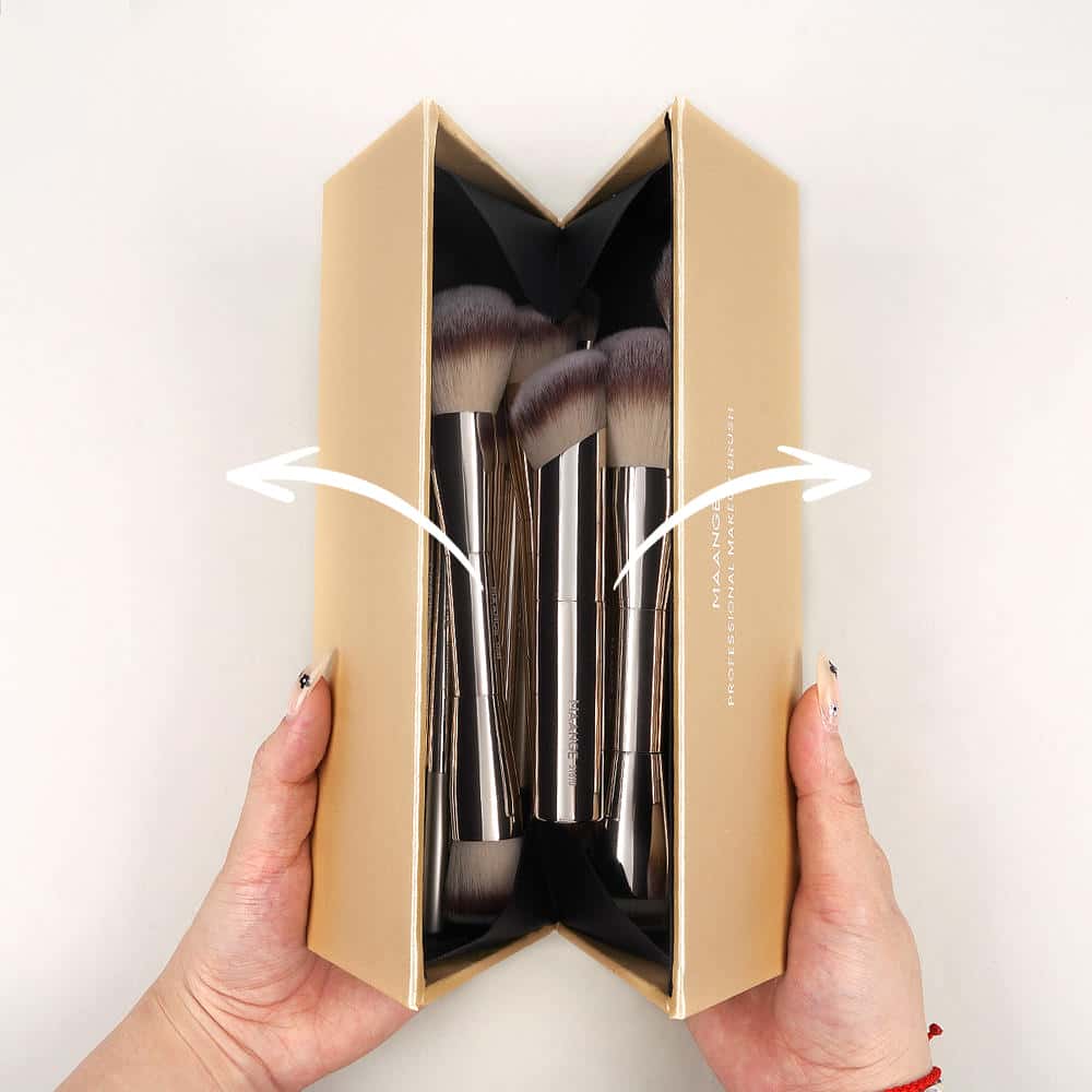 MAANGE  Custom Logo 20pcs Makeup Brush Makeup Bax Foundation Loose Powder Eyeshadow  Professional Makeup Brush Set - 图片 8