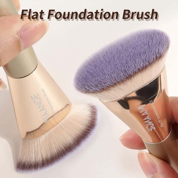 MAANGE Wholesale 10pcs Makeup Brush Synthetic 2 Powder Puff High Quality Private Label Travel Professional Makeup Brush Set