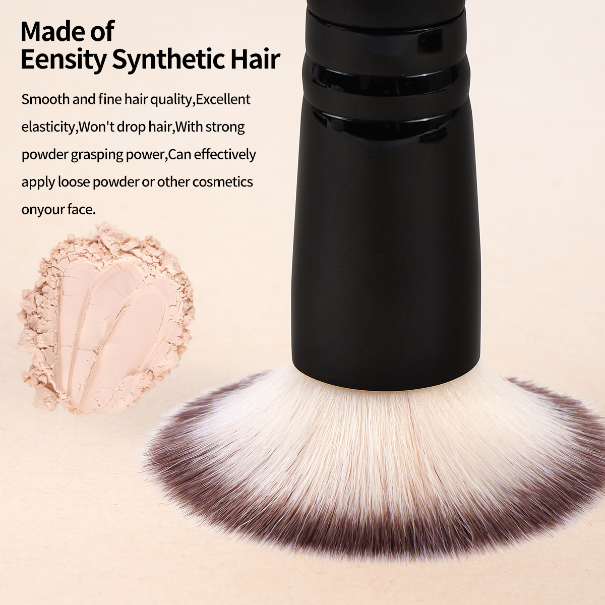 MAANGE  Custom OEM&ODM 3pcs Foundation Cosmetic Brush Professional Foundation Highlight Concealer  Wholesale Makeup Brushes Set - 图片 4
