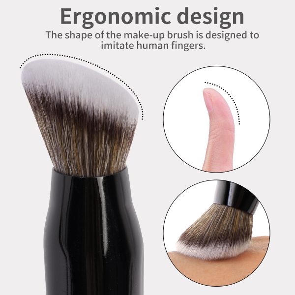 MAANGE Custom OEM&ODM 4pcs Brush Private Label Concealer Brushes Makeup Loose Powder Foundation Professional Makeup Brush Set