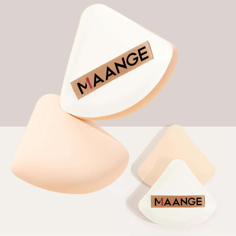 MAANGE Wholesale 10pcs Makeup Brush Synthetic  2 Powder Puff High Quality  Private Label Travel  Professional  Makeup Brush Set - 图片 8
