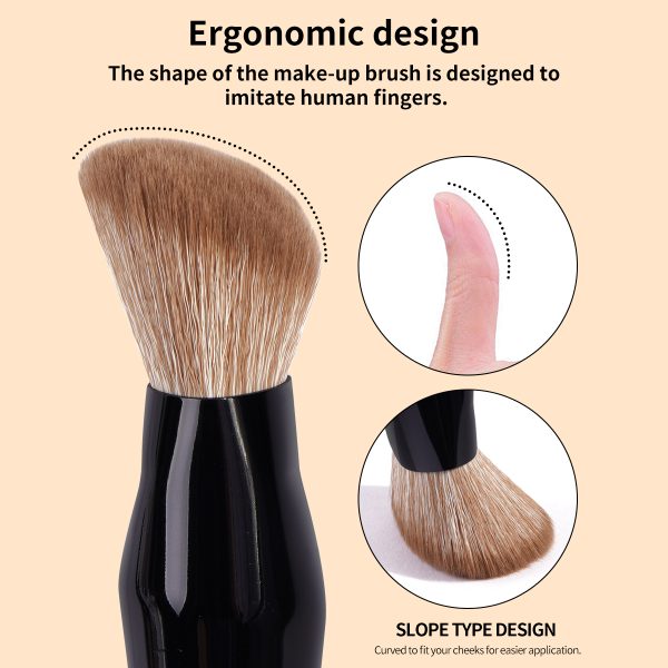 MAANGE Wholesale Private Label Professional Single Makeup Brush Foundation Loose Powder Blush Professional Makeup Brush Set