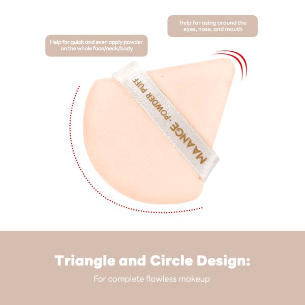 MAANGE Wholesale 4pcs Double Ended Foundation Makeup Brush 6pcs Powder Puff Private Label Professional Makeup Brush Set