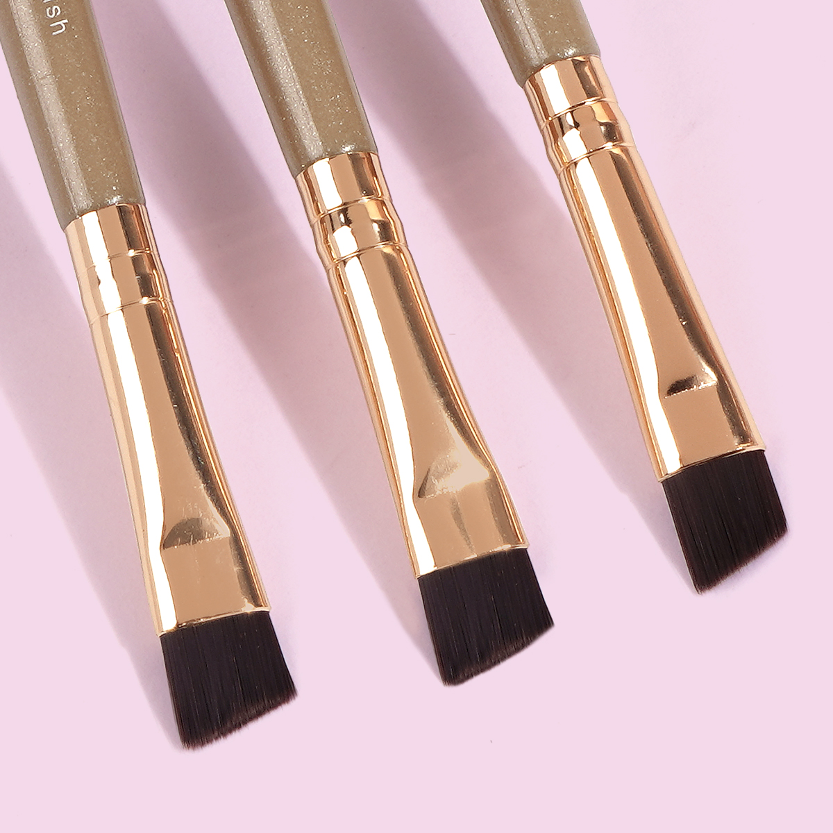 MAANGE Professionasl Custom OEM&ODM 3pcs Double End Makeup Brushes  Facial Professional Makeup Brush Kit - 图片 2