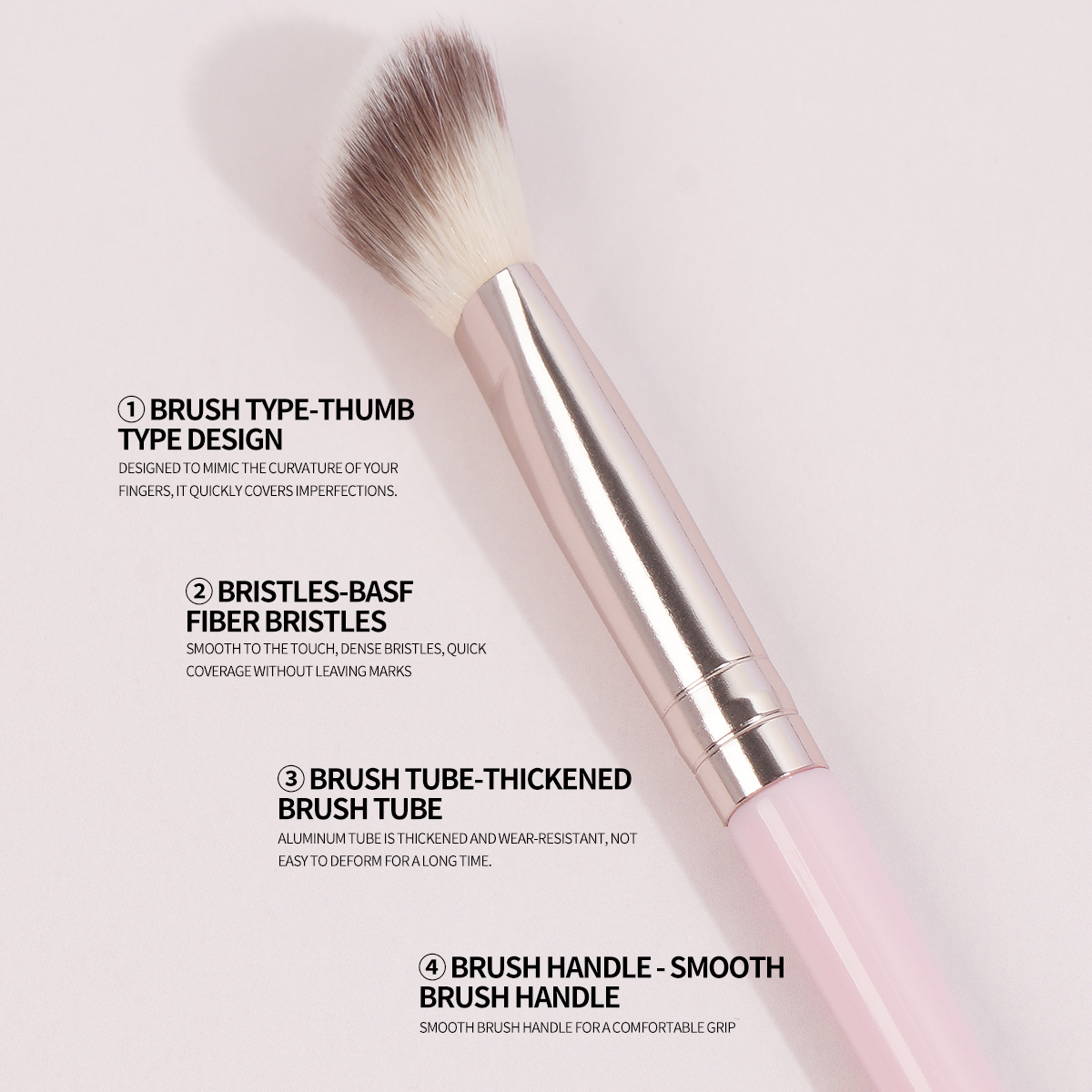 MAANGE Wholesale Professional 1pcs Makeup Brush  Custom logo Brightening Blush Foundation Brush Professional Makeup Brush Set - 图片 3