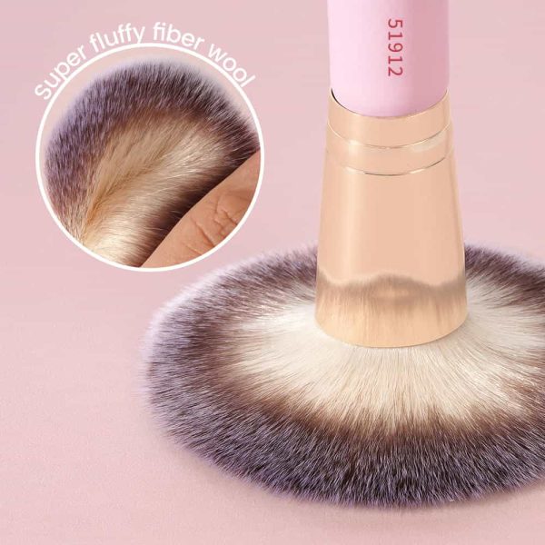 Maange Custom Logo 10pcs Makeup Brushes Foundation Brush Loose Powder Brush Eyeshadow Brush Professional Makeup Brush Set