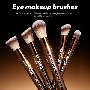 MAANGE Wholesale Custom 10 Pcs Professional Makeup Set Foundation Blush Loose Powder Professional Makeup Brush Set - 图片 5