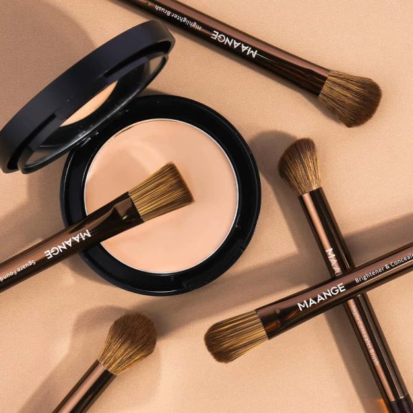 MAANGE 23PCS Makeup Brush 3pcs Powder Puff Foundation Concealer Powder Eyelash Eyebrow Eyeshadow Professional Makeup Brush Set