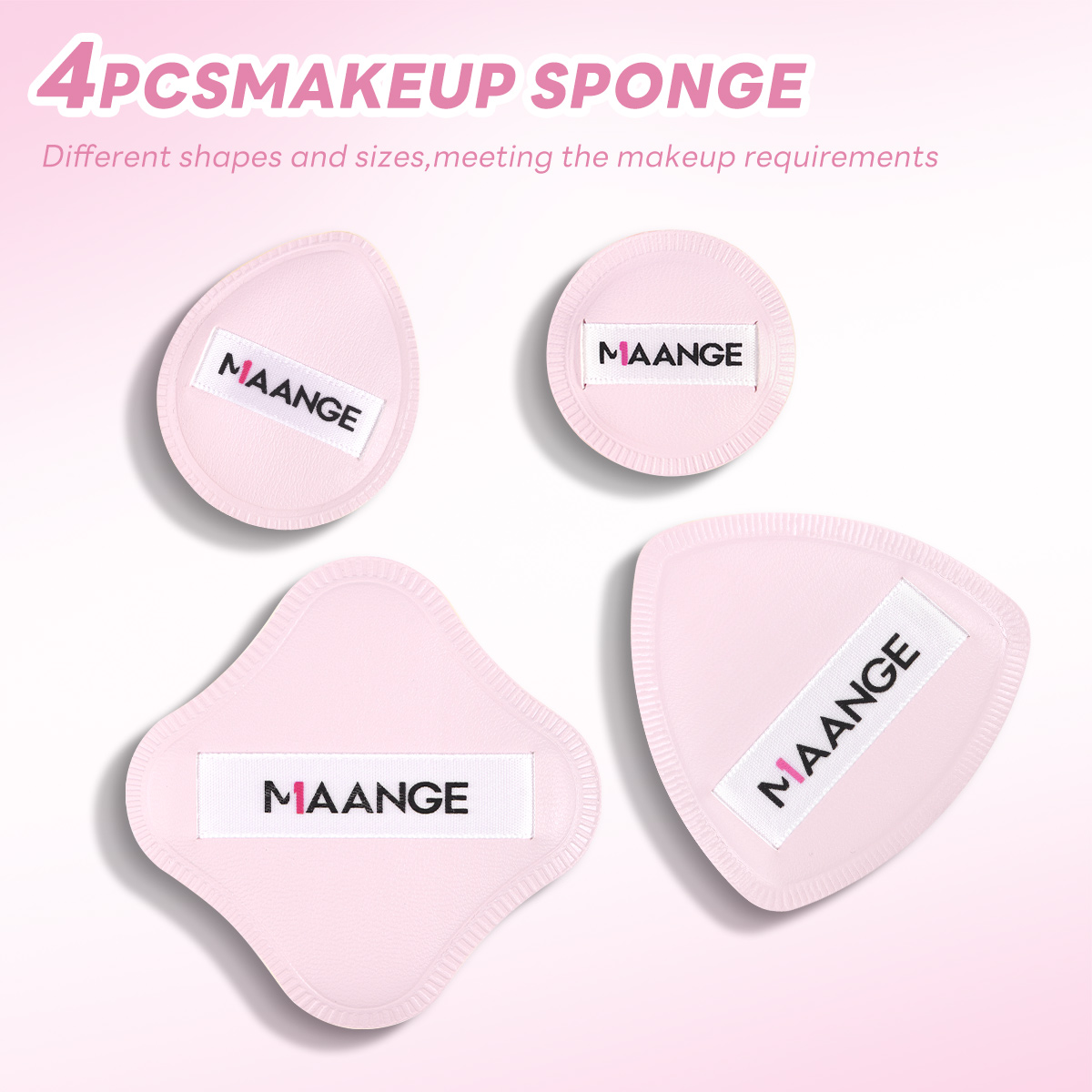 MAANGE 5PCS Double Ended Makeup Brushes 11PCS Powder Puffs Multi-Functional Customizable OEM & ODM Facial Makeup Brush Set - 图片 10