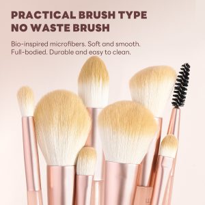 MAANGE Custom OEM&ODM 6PCS Double-ended Makeup Brush Foundation Liquid Blush Highlighter Eyeshadow Professional Makeup Brush Set - 图片 2