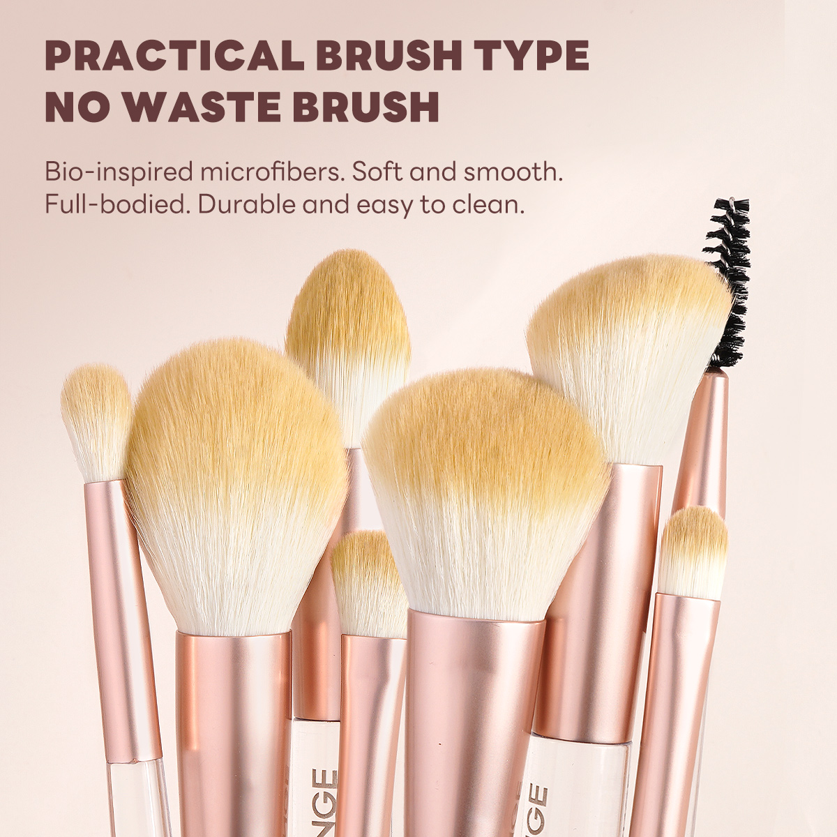 MAANGE Custom OEM&ODM 6PCS Double-ended Makeup Brushes Foundation  Concealer  Eye Shadow Brush Facial Makeup Brush Set - 图片 2