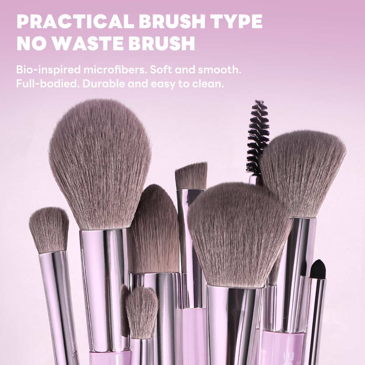 MAANGE Custom OEM&ODM 6PCS Double-ended Makeup Brushes Foundation  Concealer  Eye Shadow Brush Luxury Facial Makeup Brush Set - 图片 2