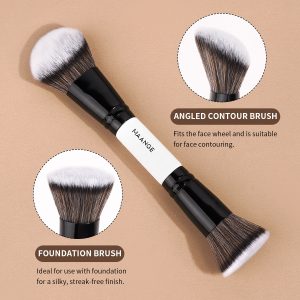 MAANGE Custom OEM&ODM 8PCS Makeup Brush Loose Powder Foundation Concealer Blush  Makeup Bag Professional Makeup Brush Set - 图片 5