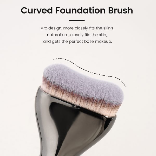 MAANGE Custom Logo OEM&ODM Aluminum Tube Synthetic Hair High Quality Single Makeup Foundation Brush Makeup Brushes