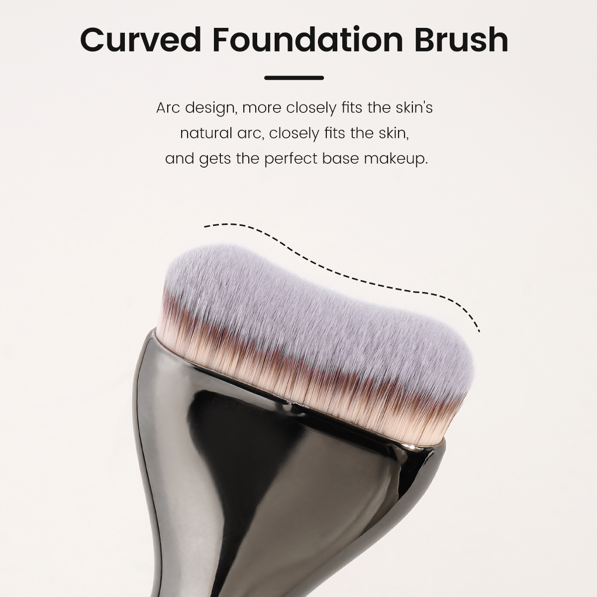 MAANGE Custom Logo OEM&ODM  Aluminum Tube Synthetic Hair High Quality Single Makeup Foundation Brush Makeup Brushes - 图片 2