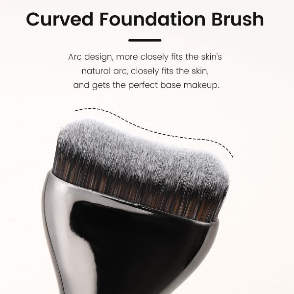 MAANGE Custom Logo OEM&ODM Aluminum Tube Synthetic Hair High Quality Single Makeup Foundation Brush Makeup Brushes