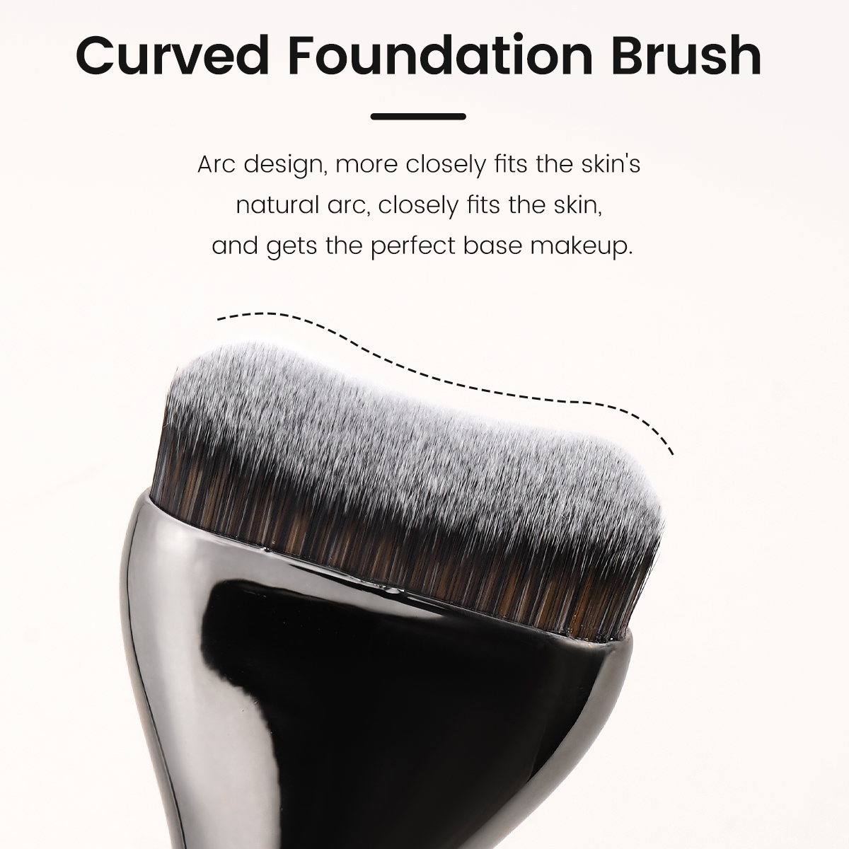 MAANGE Custom Logo OEM&ODM  Aluminum Tube Synthetic Hair High Quality Single Makeup Foundation Brush Makeup Brushes - 图片 2