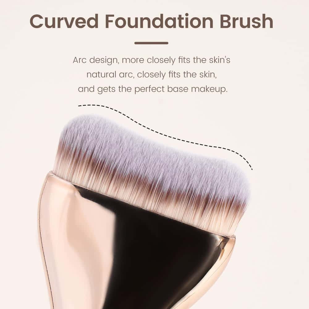 MAANGE Custom Logo OEM&ODM  Aluminum Tube Synthetic Hair High Quality Single Makeup Foundation Brush Makeup Brushes - 图片 2