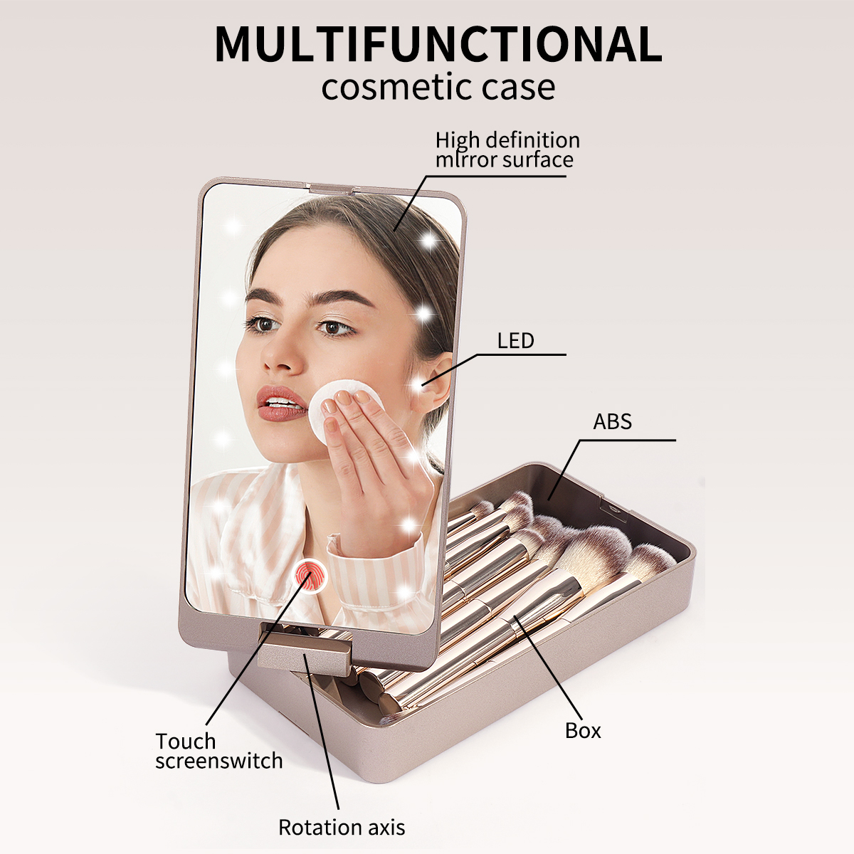 MAANGE Custom logo 10PCS Professional Makeup Brush Set Private Label Foundation Eyeshadow Brush Professional Makeup Brushes Set - 图片 2