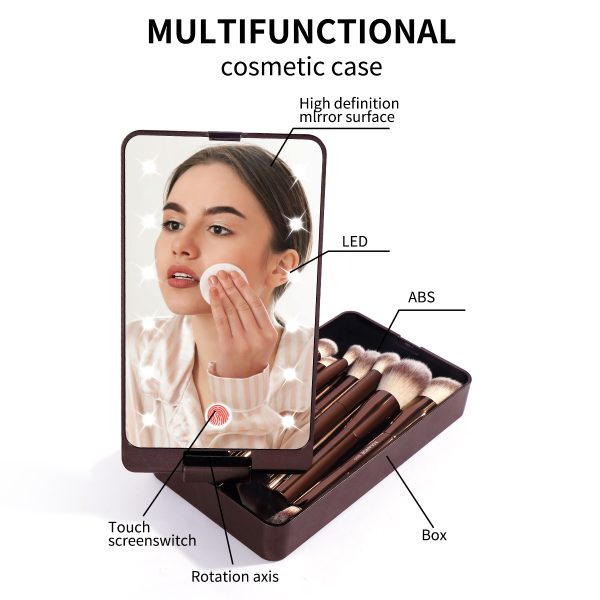 MAANGE Wholesale 15PCS Brushes Eyeshadow Foundation Blush Loose Powder Private Label Customizable Professional Makeup Brush Set