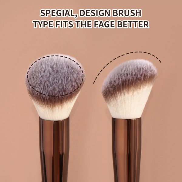 MAANGE Wholesale Custom OEM&ODM Single Maquillaje Rubor Large Powder Blush Foundation Professional Makeup Brushes