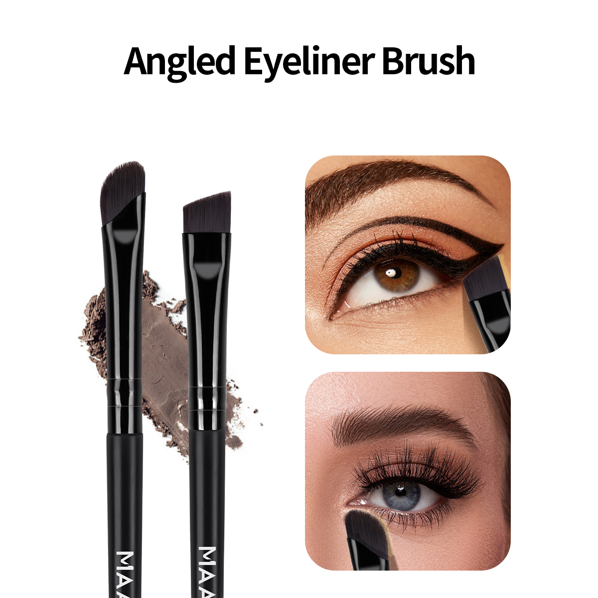 MAANGE Wholesale  Private Label Professional Eye Makeup Brushes Eyeliner Eyebrow Pencil Eyes Professional Makeup Brush Set - 图片 2