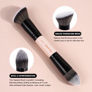 MAANGE Hot Selling 4PCS Makeup BrushSet Factory Custom Logo Eye Shadow Blush Foundation Makeup Brushes - 图片 4