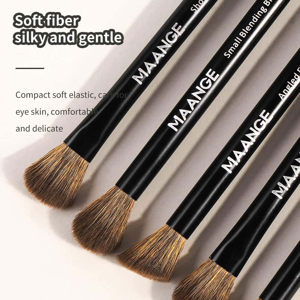 MAANGE Wholesale Natural 13pcs Makeup Brush Set Soft High Quality Hair Blush Powder Brush Concealer Makeup Tool Makeup Brush Set - 图片 3