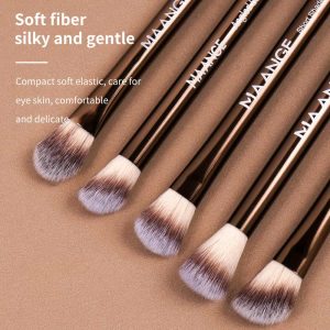 MAANGE Wholesale High Quality Natural 13pcs Eyes Makeup Brush Set Soft Hair Custom Makeup Tool Eye Makeup Brush Set - 图片 3