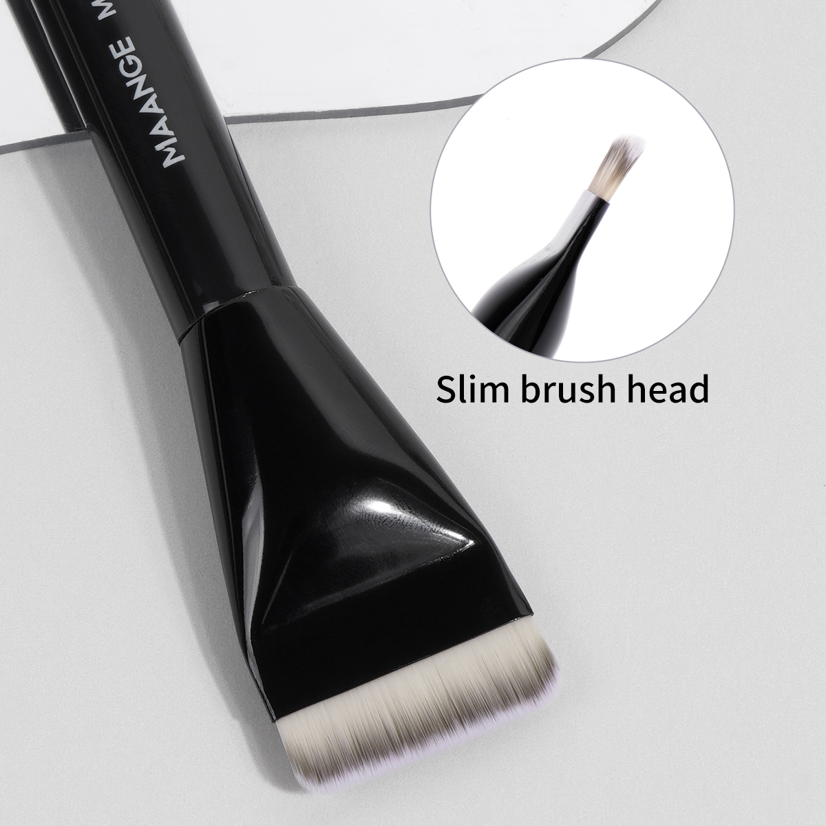 MAANGE Custom Logo OEM&ODM  Aluminum Tube Synthetic Hair High Quality Single Makeup Foundation Brush Makeup Brush - 图片 2