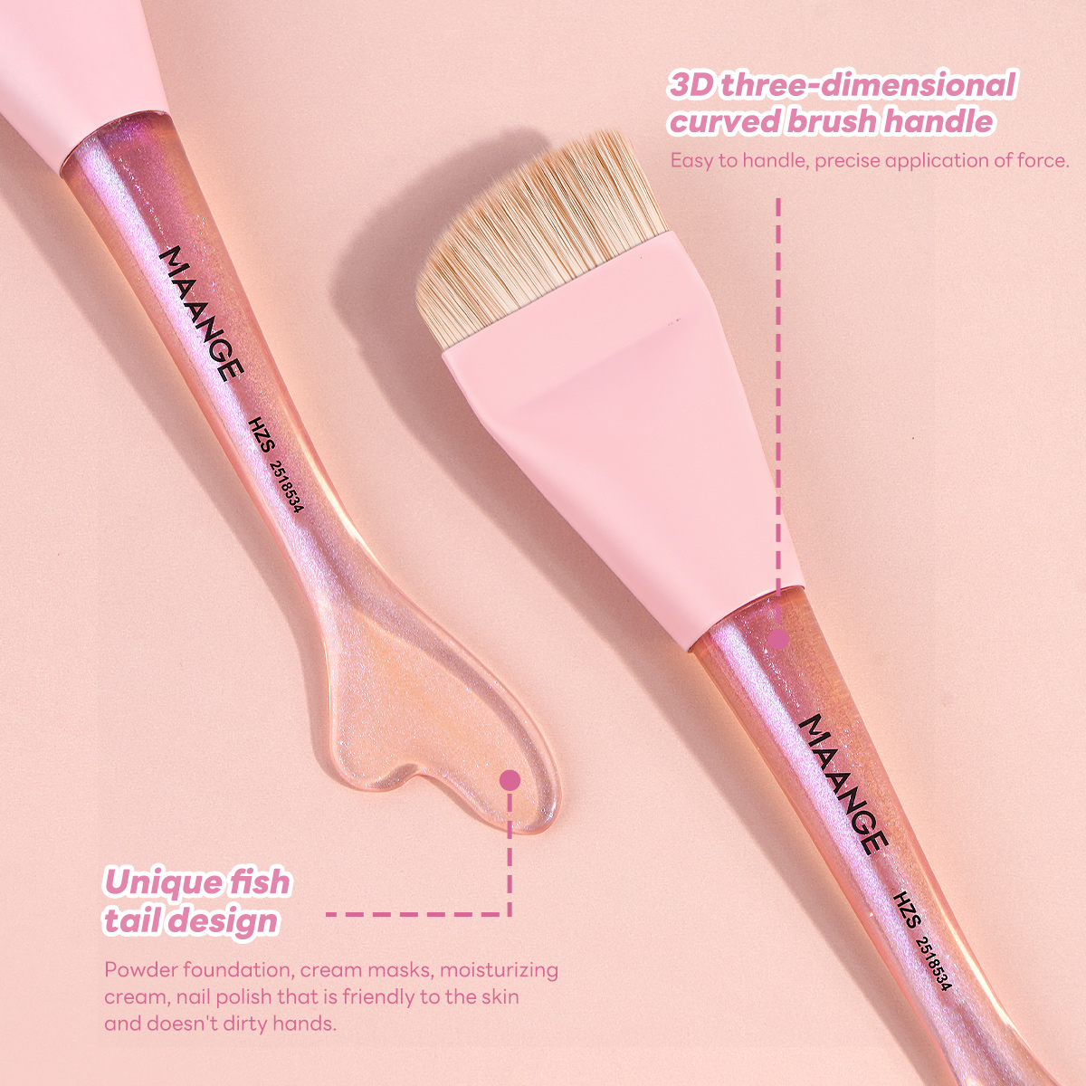 MAANGE Wholesale Professional 32pcs Makeup Brushes Set Makeup Remover Puff Face Towel Makeup Bag Facial Makeup Brush Set - 图片 6