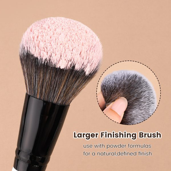 MAANGE Custom OEM&ODM 8PCS Makeup Brush Loose Powder Foundation Concealer Blush  Makeup Bag Professional Makeup Brush Set