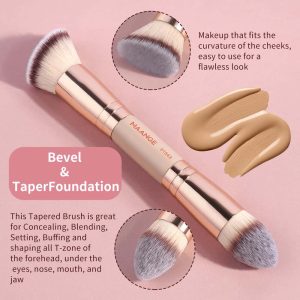 MAANGE Luxury 2pcs Makeup Brush Makeup Box  Foundation Brush Private Label Streak-Free Liquid/BB Cream Makeup Tools Brush - 图片 5