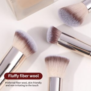 MAANGE Custom Logo OEM&ODM Luxury 7pcs Double-ended Makeup Brushes Set Private Label Facial Makeup Brush Set - 图片 2