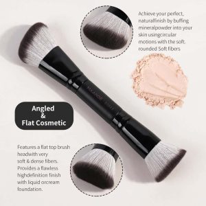 MAANGE Custom OEM&ODM 4PCS Makeup Brush Set  Eye Shadow Blush Foundation  Brushes Professional Makeup Brush Set - 图片 7
