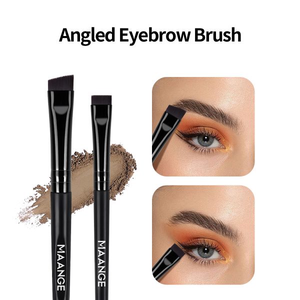 MAANGE Wholesale Private Label Professional Eye Makeup Brushes Eyeliner Eyebrow Pencil Eyes Professional Makeup Brush Set