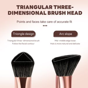 MAANGE Custom 15PCS  Brushes Foundation Loose Powder Eyeshadow Private Label Facial Makeup Tools Professional Makeup Brush Set - 图片 6