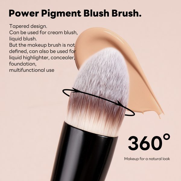 MAANGE Wholesale 4pcs Double Ended Foundation Makeup Brush 6pcs Powder Puff Private Label Professional Makeup Brush Set