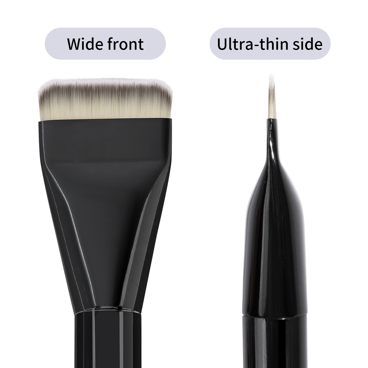 MAANGE Custom Logo OEM&ODM  Aluminum Tube Synthetic Hair High Quality Single Makeup Foundation Brush Makeup Brush - 图片 3