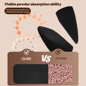 MAANGE Single Makeup Brush Telescopic Brush  Makeup Sponge Loose Powder Blush Foundation Professional Makeup Brush - 图片 6
