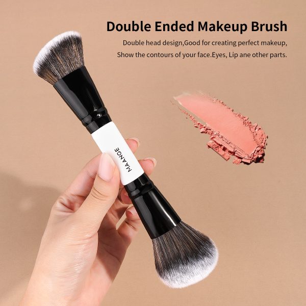 MAANGE Custom OEM&ODM 8PCS Makeup Brush Loose Powder Foundation Concealer Blush  Makeup Bag Professional Makeup Brush Set