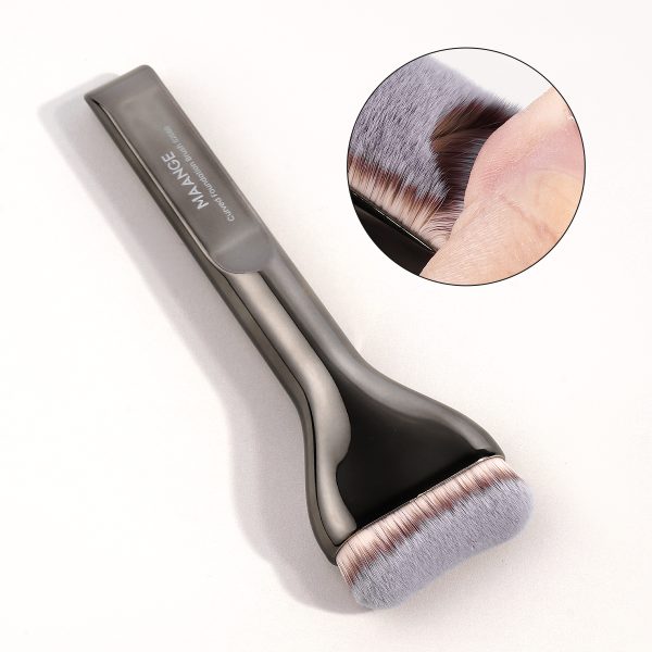 MAANGE Custom Logo OEM&ODM Aluminum Tube Synthetic Hair High Quality Single Makeup Foundation Brush Makeup Brushes